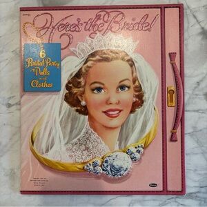 VINTAGE UNCUT 1953 Whitman HERE'S THE BRIDE PAPER DOLLS - Not A Reproduction